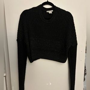 Urban Outfitters Black Crop Sweater